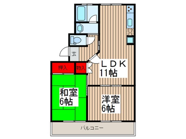 ベルノ－ブルの物件間取画像